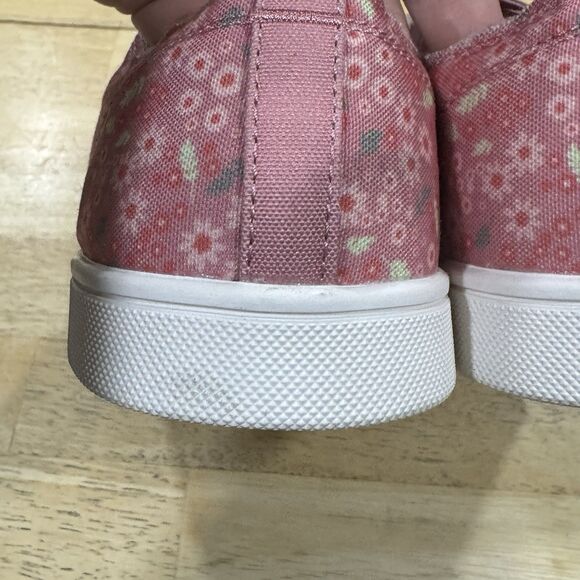 Spenco Orthotic Canvas Slip-on Shoes Santa Maria Pink Floral Size 7.5D Wide NEW - Picture 7 of 14